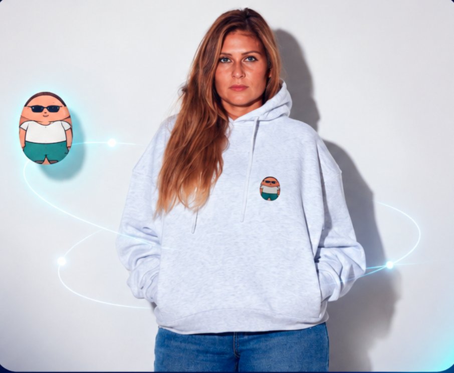 Felpa Sassolini Made in Italy con sassolino personalizzato